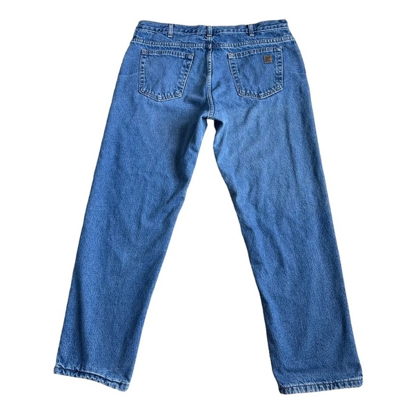 Big Bill Men’s Fleece Lined Work Denim Jeans Size 38x32 Blue Cold Weather Warm - Picture 4 of 9